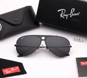 Ray Ban RB3581 Sunglasses Mirror Black/Black