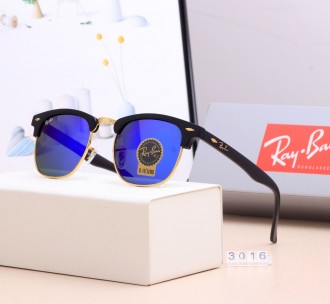 Ray Ban RB3016 Sunglasses Mirror Dark Blue/Black