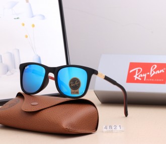 Ray Ban RB4821 Sunglasses Blue/Black