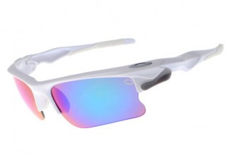 Oakley fast jacket Sunglasses polished white light grey/ice iridium