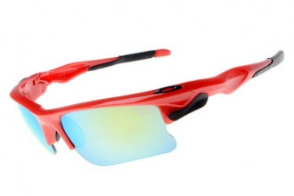 Oakley fast jacket Sunglasses polished red/ruby clear