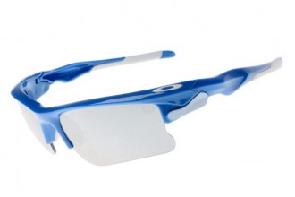 Oakley fast jacket Sunglasses polished blue/grey