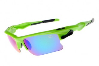 Oakley fast jacket Sunglasses polished green/ice iridium