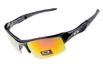 Oakley flak jacket Sunglasses polished black/fire iridium