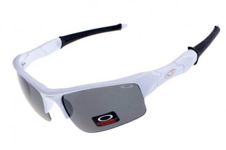 Oakley flak jacket Sunglasses white/black iridium