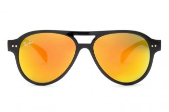 Ray Ban RB1091 Cats 5000 Sunglasses Black/Orange