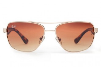 Ray Ban RB2483 Aviator Sunglasses Tortoise/Clear Brown