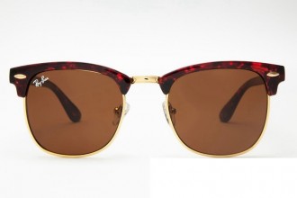 Ray Ban RB3016 Clubmaster Sunglasses Tortoise/Brown