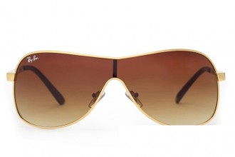 Ray Ban RB3466 Highstreet Sunglasses Gold/Brown Gradient