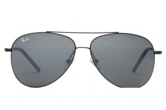 Ray Ban RB3811 Aviator Sunglasses Black/Dark Gray
