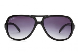 Ray Ban RB4162 Cats 5000 Sunglasses Black/Light Purple Gradient
