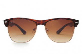 Ray Ban RB4175 Clubmaster Oversized Sunglasses Tortoise/Brown Gradient