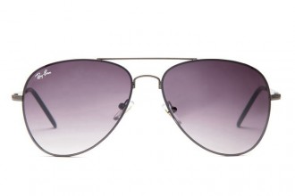 Ray Ban RB8212 Aviator Sunglasses Gray/crystal Purple Gradient