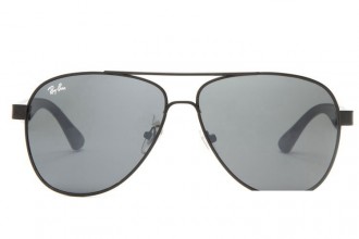 Ray Ban RB8812 Aviator Sunglasses Black/Crystal Gray