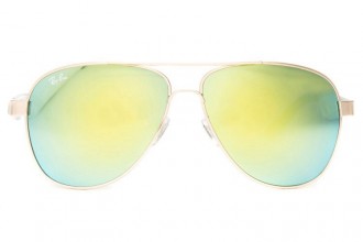 Ray Ban RB8812 Aviator Sunglasses Gold/Crystal Orange