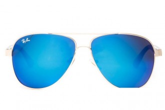Ray Ban RB8812 Aviator Sunglasses Gold/Blue