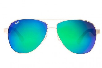 Ray Ban RB8812 Aviator Sunglasses Gold/Blue sale