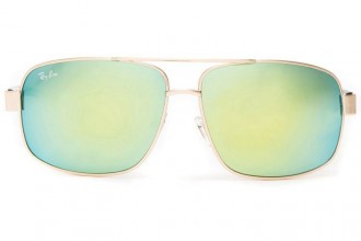 Ray Ban RB8813 Aviator Sunglasses Gold/Crystal Jade