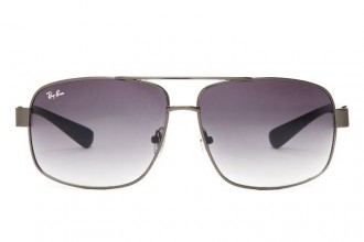 Ray Ban RB8813 Aviator Sunglasses Gray/Crystal Purple Gradient