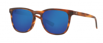 Costa Sullivan Mens Sunglasses Matte Tortoise/Blue Mirror