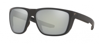 Costa Ferg Mens Sunglasses Matte Black/Gray Silver Mirror