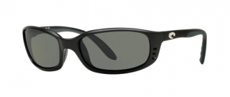 Costa Brine Mens Sunglasses Matte Black/Gray