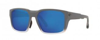 Costa Tailwalker Mens Sunglasses Matte Fog Gray/Blue Mirror