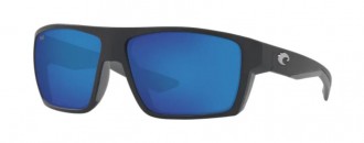 Costa Bloke Mens Sunglasses Matte Black/Blue Mirror