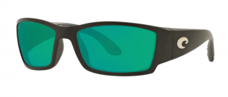 Costa Corbina Mens Sunglasses Matte Black/Green Mirror