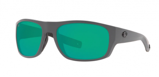 Costa Tico Mens Sunglasses Matte Gray/Green Mirror