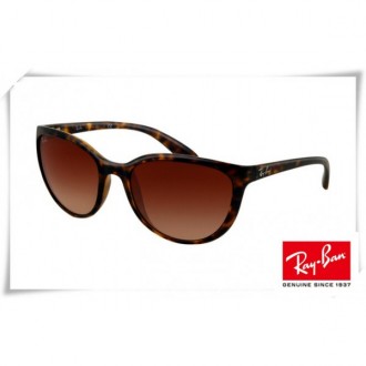 Ray Bans Erika RB4274 Sunglasses Tortoise Frame Brown Mirror Lens
