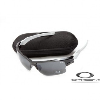 Wholesale Oakley Fast Jacket Sunglasses Polishing Black Frame Gray Lens For Sale