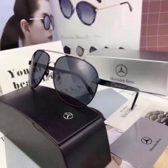 Men's Mercedes-Benz 2018 Fashion Polarized Sunglasses Black Silver