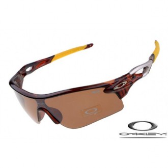 Oakley Radarlock Sunglasses Light Brown frame / Brown iridium lens