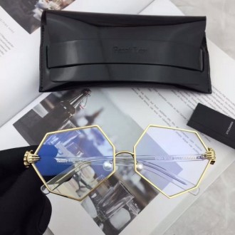 Percy Lau Dada Child Hexagon small hand-Pearl nose pads Eyewear Gold