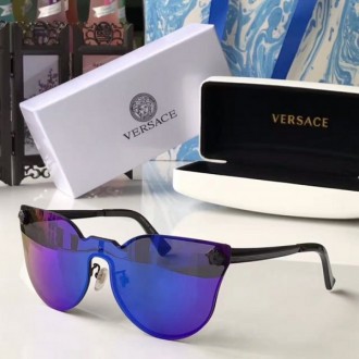 Men's Women's Versace VE2120 Fashion Sunglasses Dark Blue