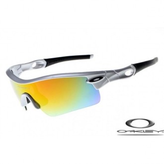 Oakley Radar Path sunglasses Silver Frame Fire Yellow Lens