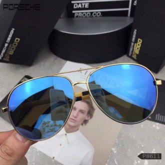 Porsche Design P8611 Aviators Sunglasses Gold Blue