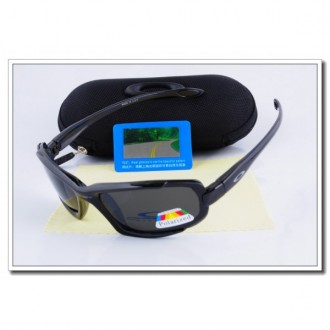 Cheap Oakley Polarized Sunglasses Polishing Black Frame Slate grey Iridium Lens Sale