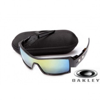  Oakley Oil Drum Sunglasses Black Frame Ice Blue Lens OAKLEY201567334