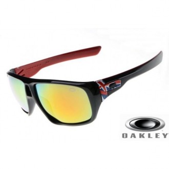  oakley dispatch sunglasses Polishing Black Frame Yellow Lens USA Flag Logo OAKLEY201567261