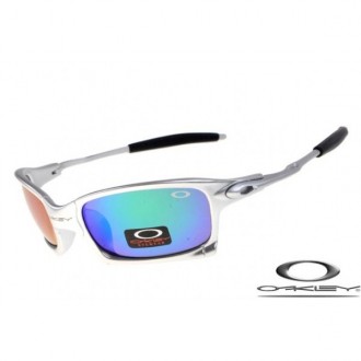 Oakleys X Squared Sunglasses Silver Frame Blue Iridium Lens OAKLEY20156282