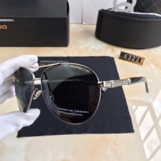 Porsche Design P6322 Sunglasses Polarized Black White