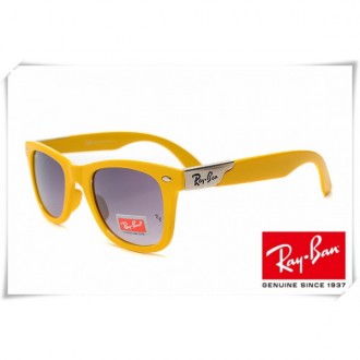 Ray Ban RB2157K Ultra Wayfarer Sunglasses Yellow Frame Grey Gradient Lens