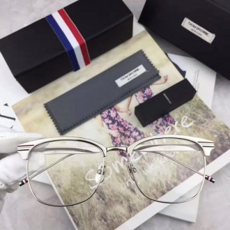 Thom Browne Fashion Glasses TB104 Myopic Eyeglass Frame Silver