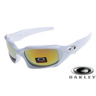  Oakley Pit Boss Sunglasses Polishing White Frame Yellow Lens OAKLEY201567420