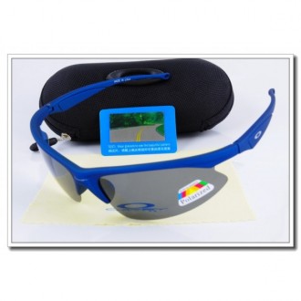  Oakley m frame Polarized Sunglasses Royal Blue Frame Slate grey Iridium Lens Sale