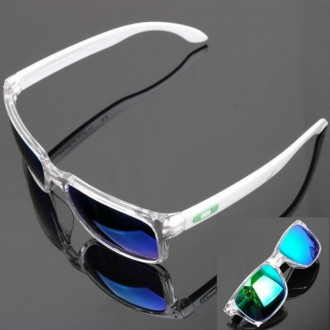 Oakley Holbrook Sunglasses Clear White Frame Ice Blue Lens