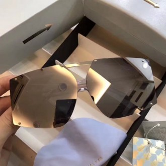 Karen Walker Saivador Irregular Sunglasses Black Lenses