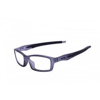 Oakley Crosslink Sunglasses Gray Smoke Frame Transparent Lens